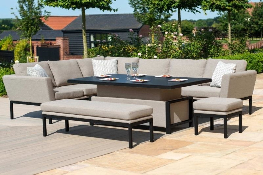 Maze Rattan Corner Dining Sets For The Garden-Better Bed Company 