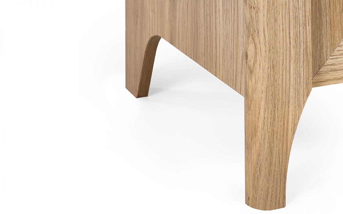 Julian Bowen Sydney 3 Drawer Chest Legs Close Up-Better Bed Company