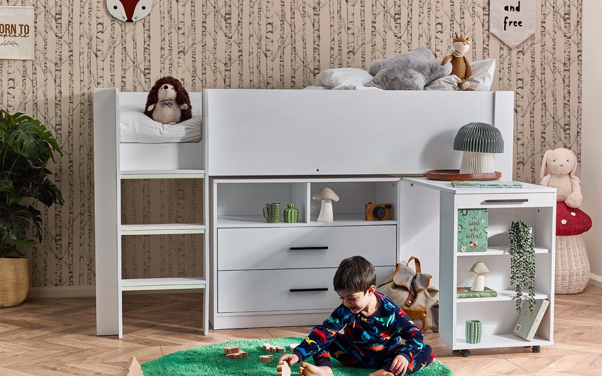 Julian Bowen Otis Midsleeper White-Better Bed Company