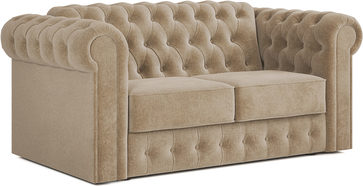 Jay-Be Chesterfield 2 Seater Sofa Bed with Deep e-Sprung™ Mattress CosyChenille-Dreamy-Better Bed Company