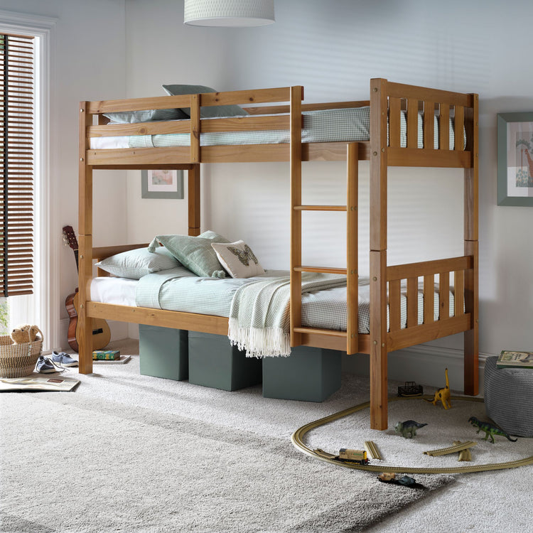 Bedmaster Icon Bunk Bed Pine With Storage-Better Bed Company