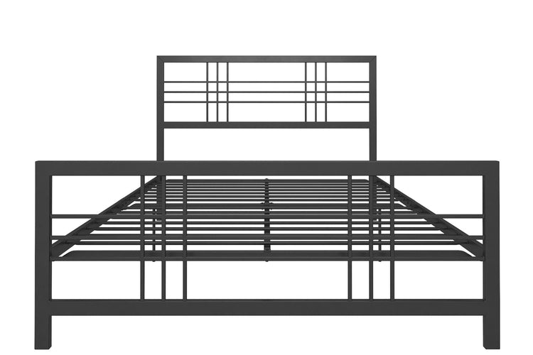 Dorel Home Burbank Metal Bed Double Black - Better Bed Company