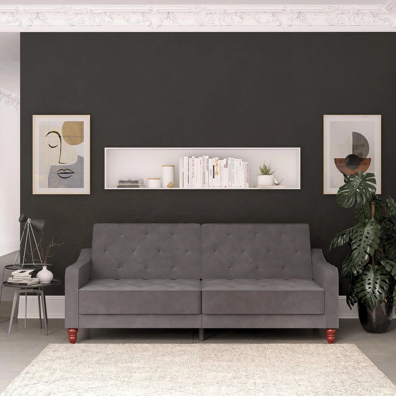 Novogratz Vintage Tufted Futon-Better Bed Company