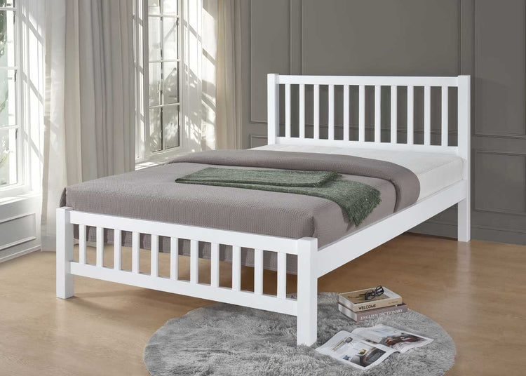 Benjamin Wooden Bed Frame-White-Better Bed Company
