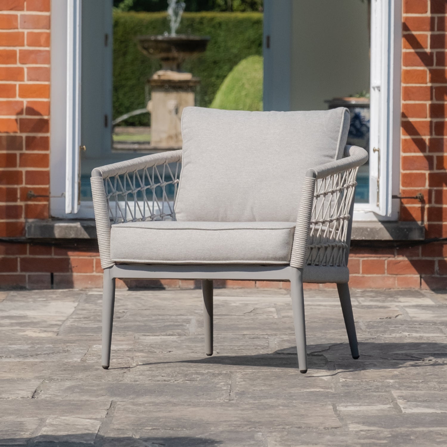 Maze Monaco Rope Weave 3 Seat Sofa Set Chair-Better Bed Company