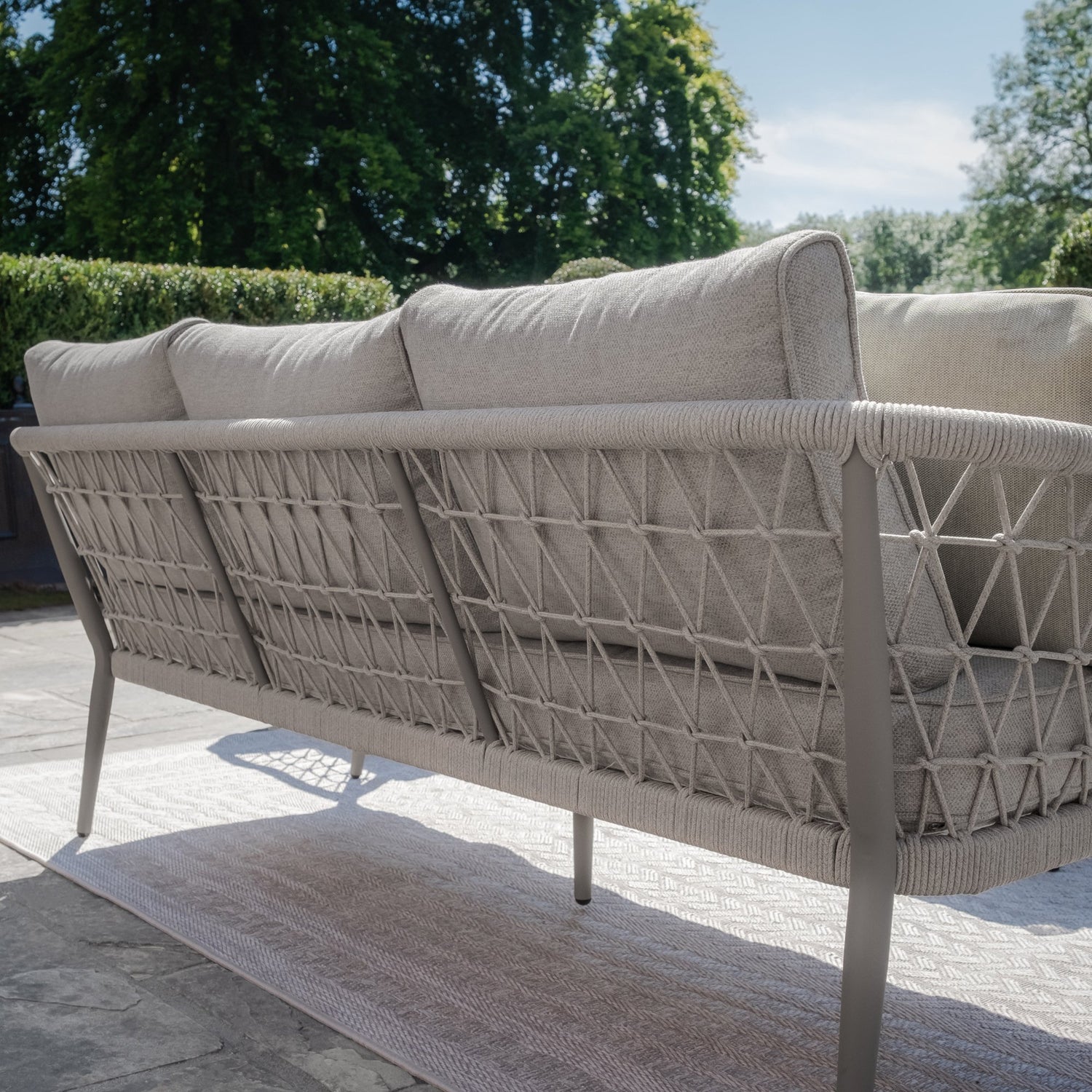Maze Monaco Rope Weave 3 Seat Sofa Set Back-Better Bed Company