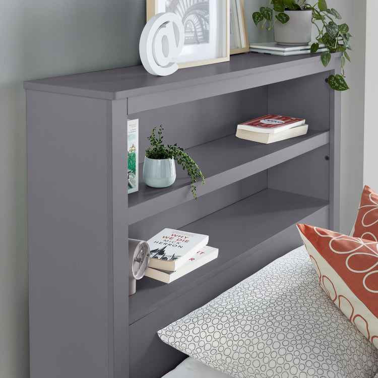 Bedmaster Oscar Ottoman Bed Grey Headboard-Better Bed Company