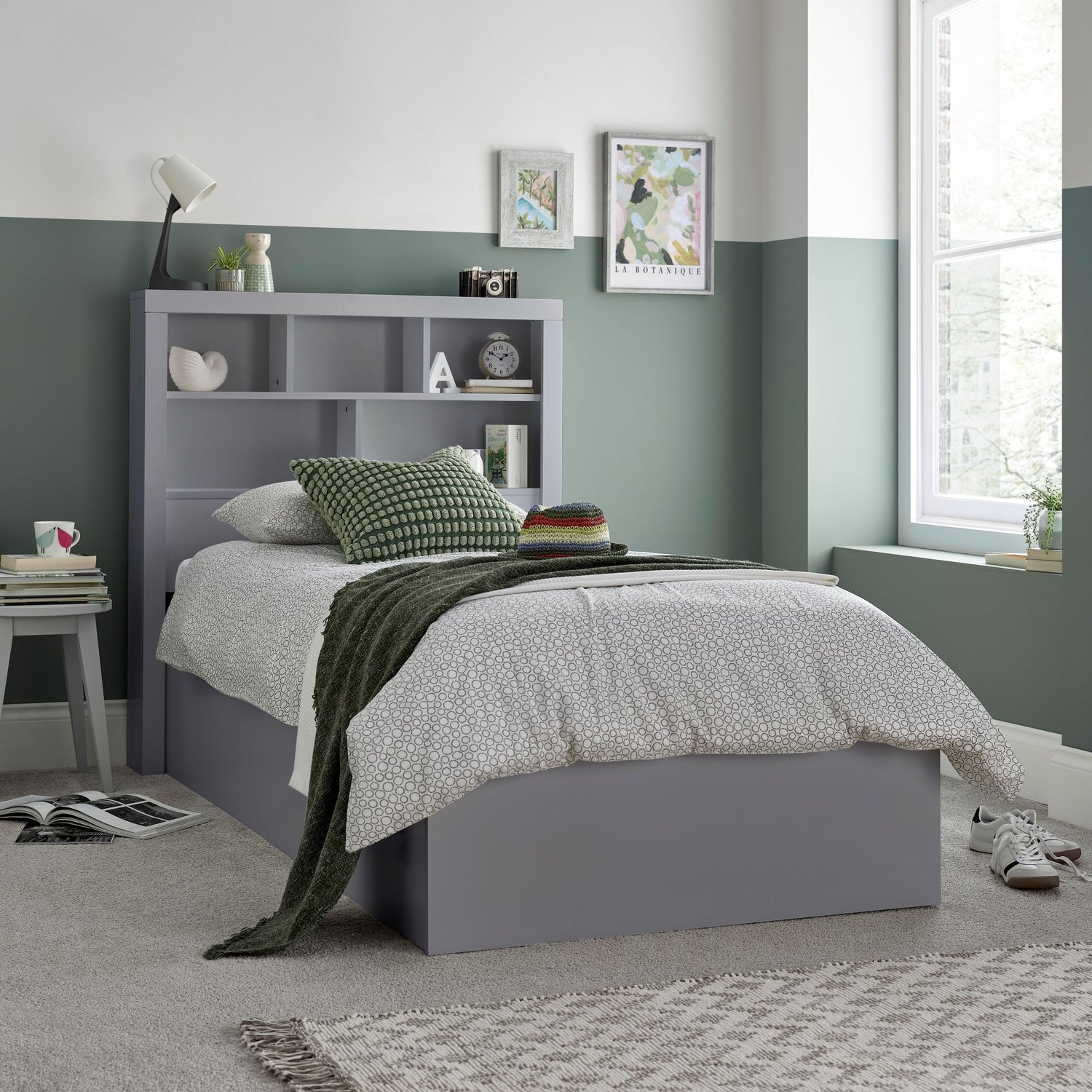 Bedmaster Oscar Ottoman Bed Grey-Better Bed Company