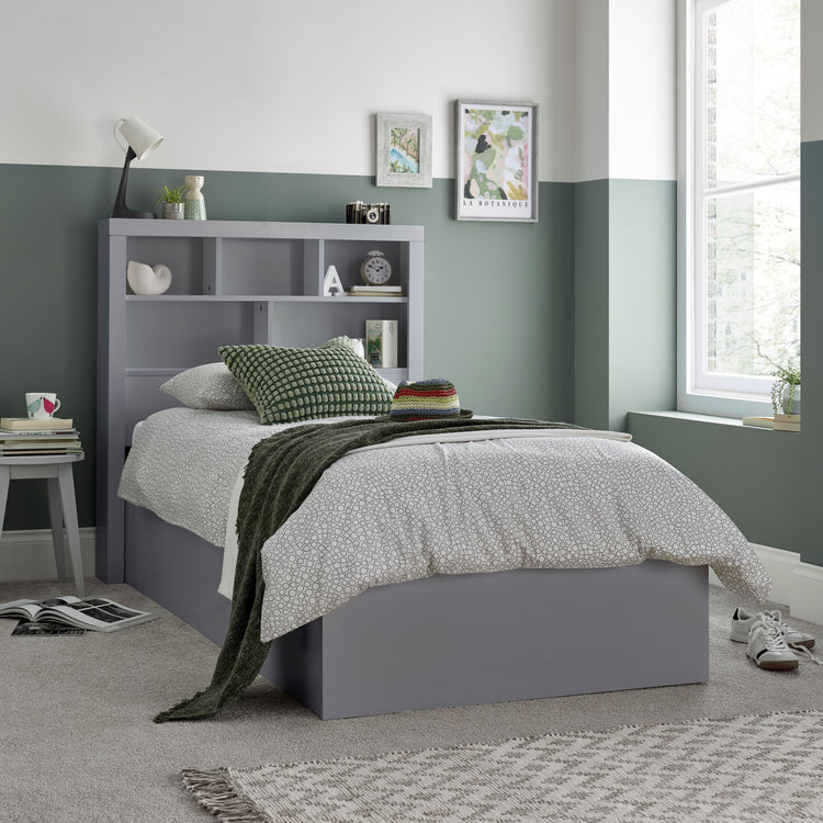 Bedmaster Oscar Ottoman Bed Grey-Better Bed Company