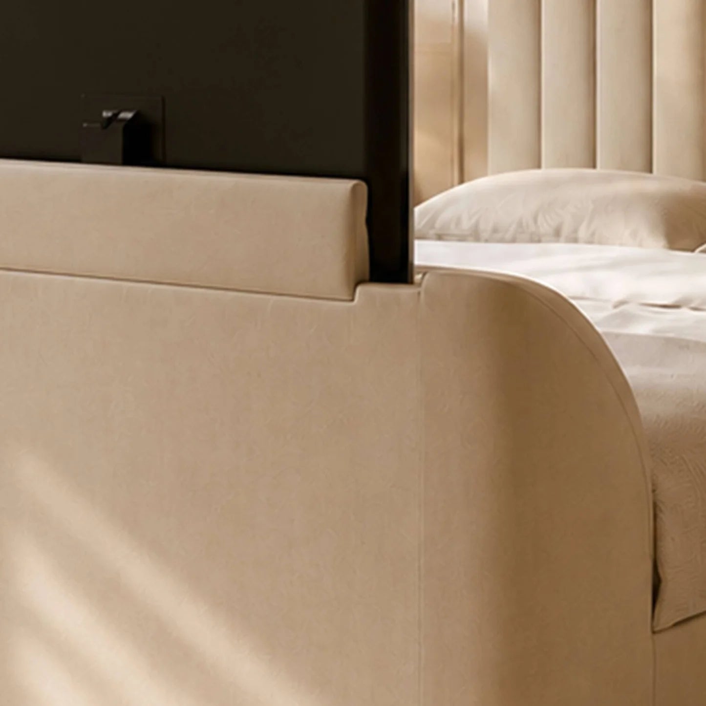 Julian Bowen Alana Side-Lift Ottoman TV Bed Footbaord-Better Bed Company