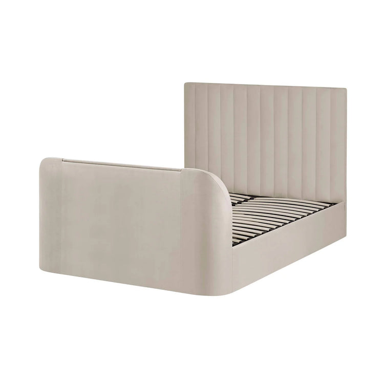 Julian Bowen Alana Side-Lift Ottoman TV Bed Front TV Down-Better Bed Company