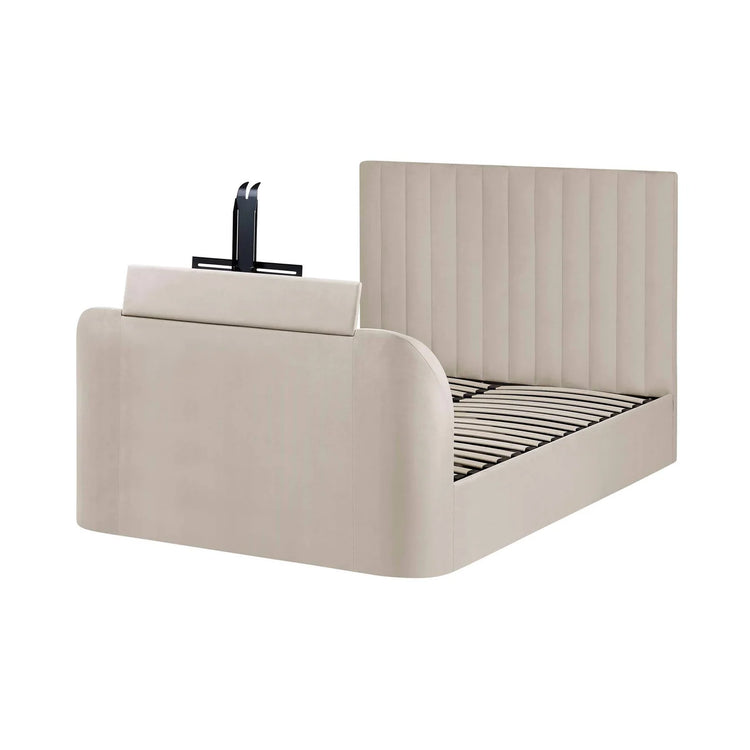 Julian Bowen Alana Side-Lift Ottoman TV Bed Front Open-Better Bed Company