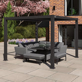 Maze Como Pergola Aluminium Square 30x30 Frame Only-Better Bed Company