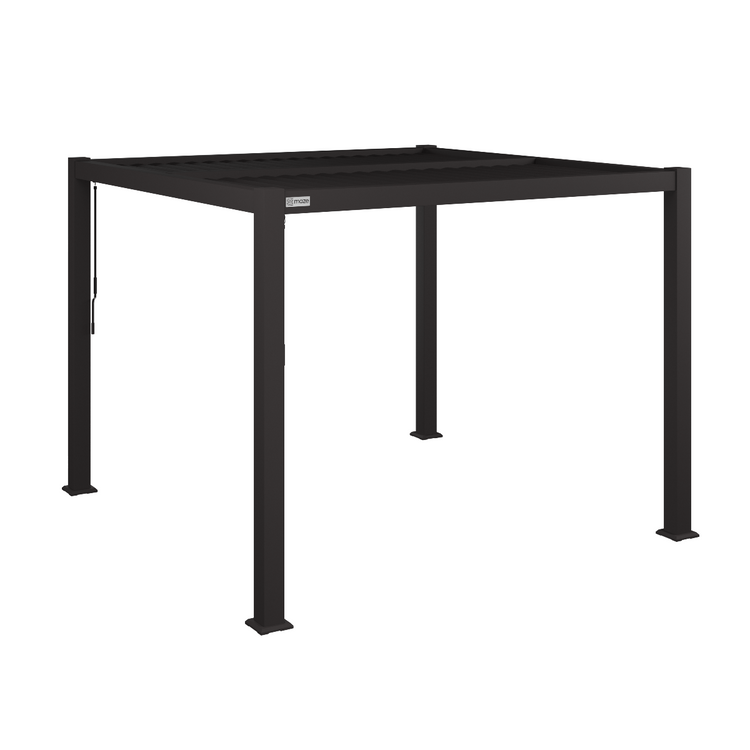 Maze Como Pergola Aluminium Square 30x30 Frame Only White Background-Better Bed Company