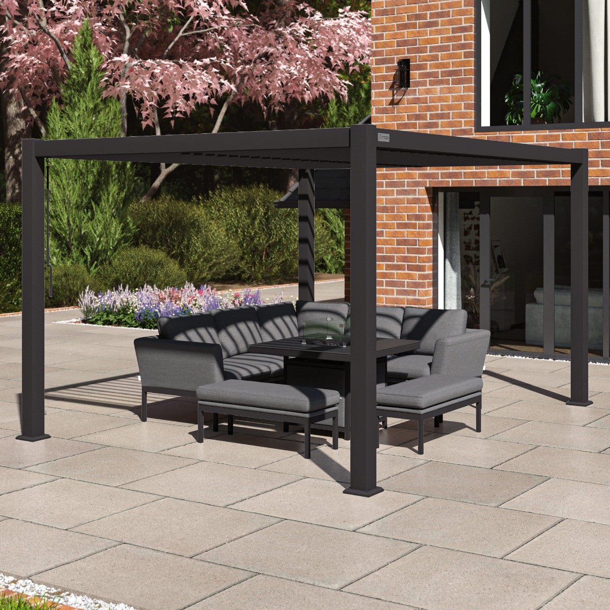 Maze Como Pergola Aluminium Rectangular 30x40 - Frame Only-Better Bed Company