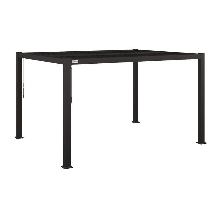 Maze Como Pergola Aluminium Rectangular 30x40 - Frame Only Grey White Background-Better Bed Company
