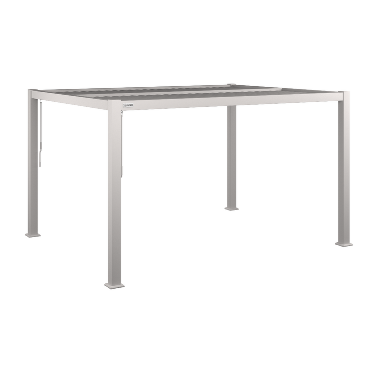 Maze Como Pergola Aluminium Rectangular 30x40 - Frame Only White With No Background-Better Bed Company