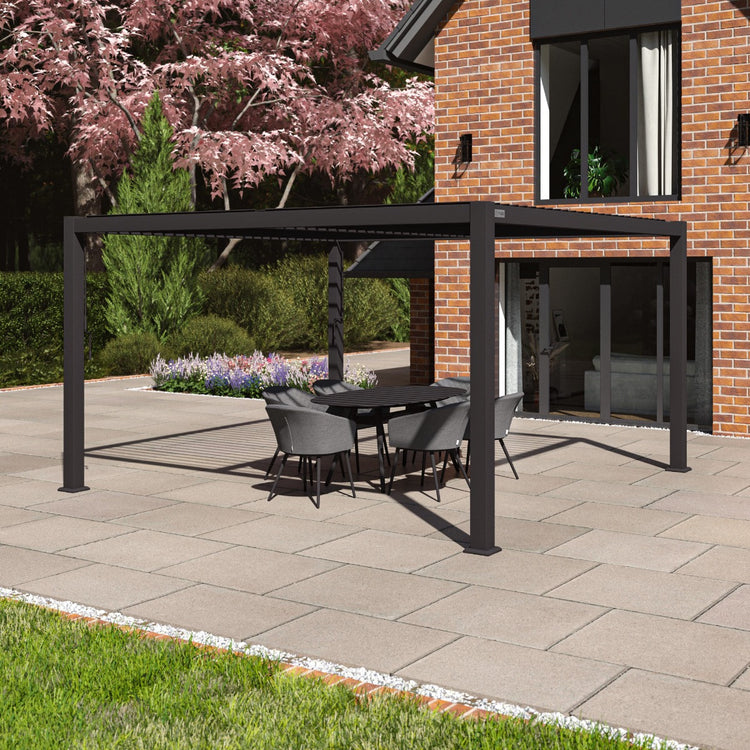 Maze Como Pergola Aluminium Square 4Mx4M Frame Only