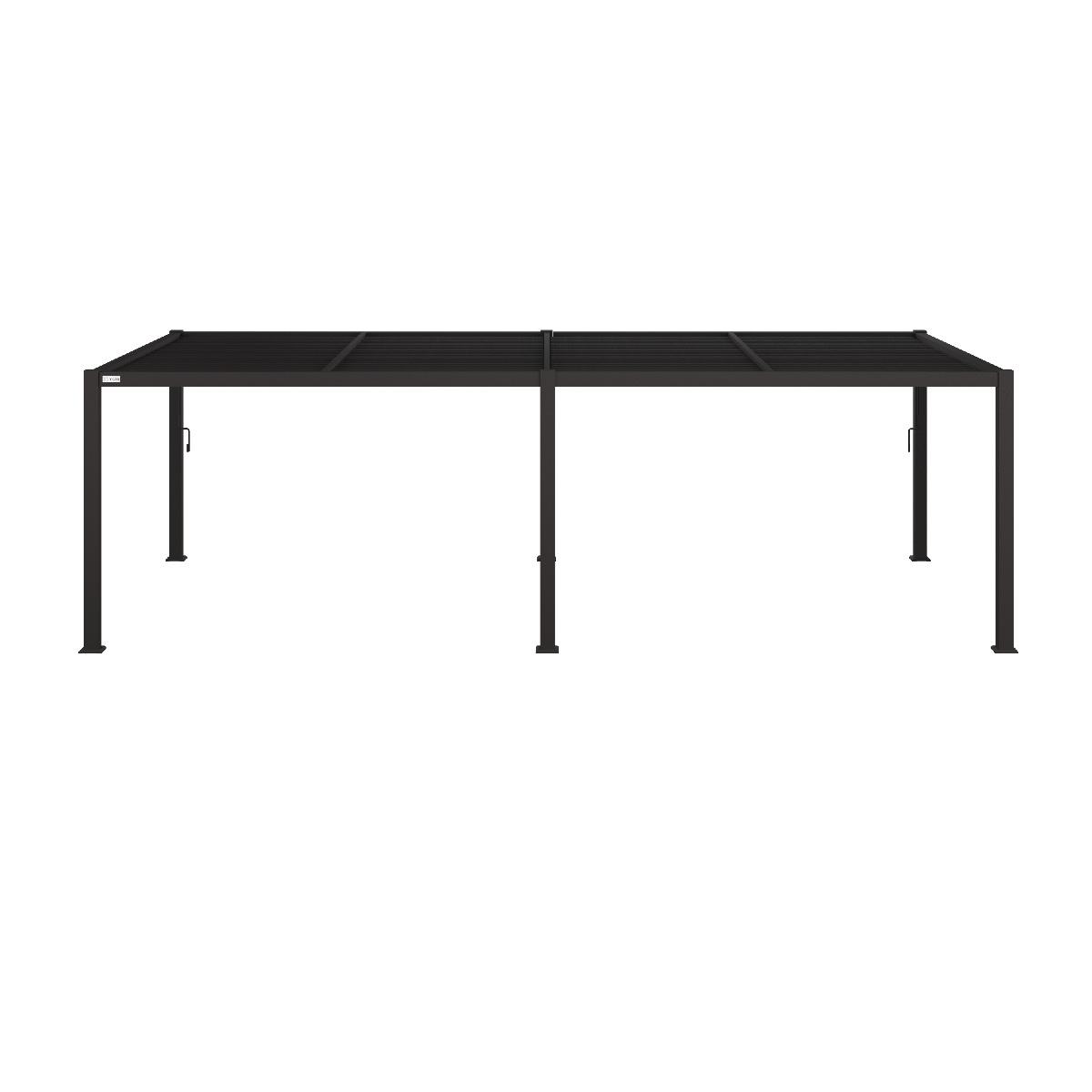 Maze Como Pergola Aluminium 78x40 Frame Only With White Background From Front-Better Bed Company