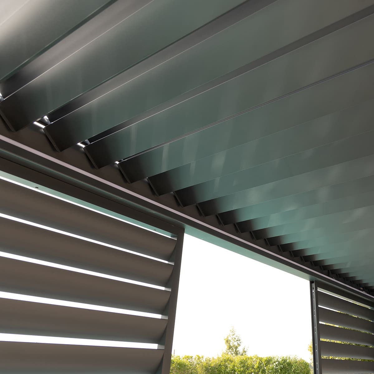 Maze Eden Pergola Aluminium Rectangular 4Mx4M Frame Only Louvres-Better Bed Company