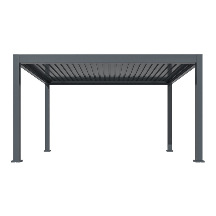 Maze Eden Pergola Aluminium Rectangular 4Mx4M Frame Only From Other Side-Better Bed Company