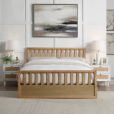 Flintshire Alyn Wooden Ottoman Bed-Oak-Better Bed Company
