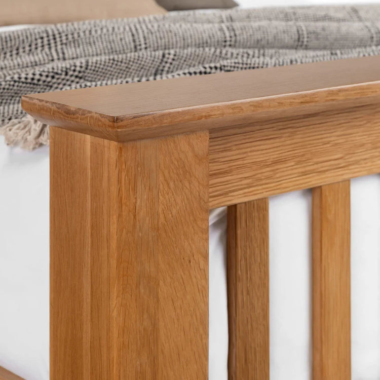 Julian Bowen Amsterdam High Foot End Bed Frame Close Up-Better Bed Company