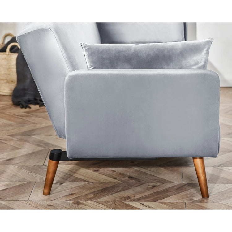 Julian Bowen Andi Sofabed Grey From Side-Better Bed Company