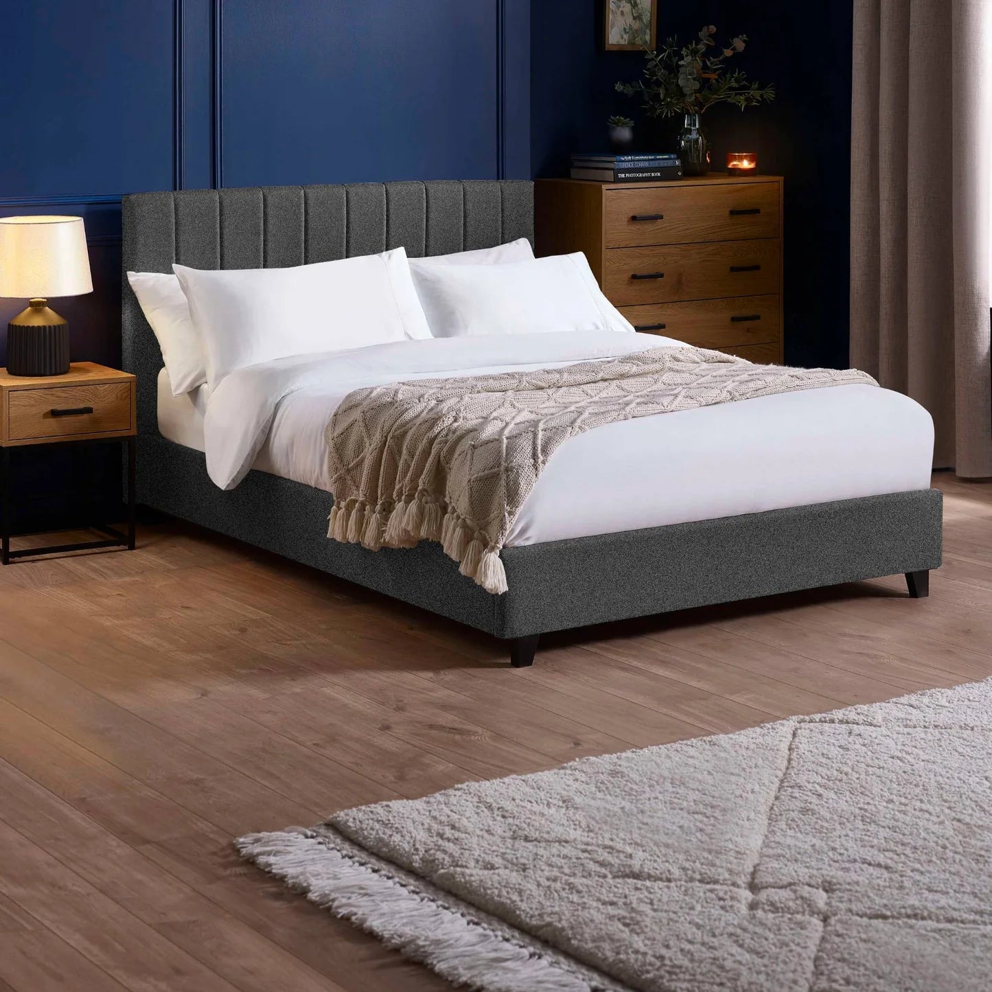 Julian Bowen Aylen Bed Dark Grey-Better Bed Company