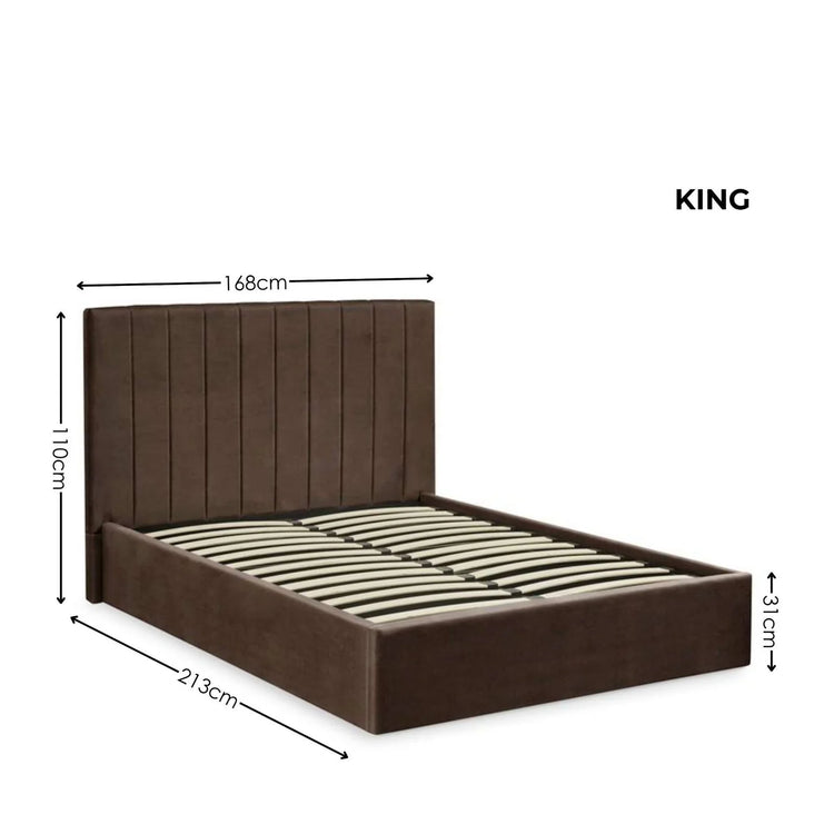 Julian Bowen Aylen Ottoman Bed King Dimensions-Better Bed Company