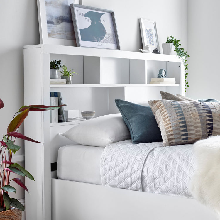 Rio Ottoman Bed Headboard Close Up-Better Bed Company