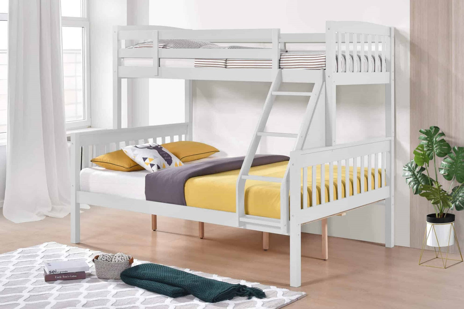 Heartlands Ashbrook Solid Wood Triple Bunk Bed-Better Bed Company