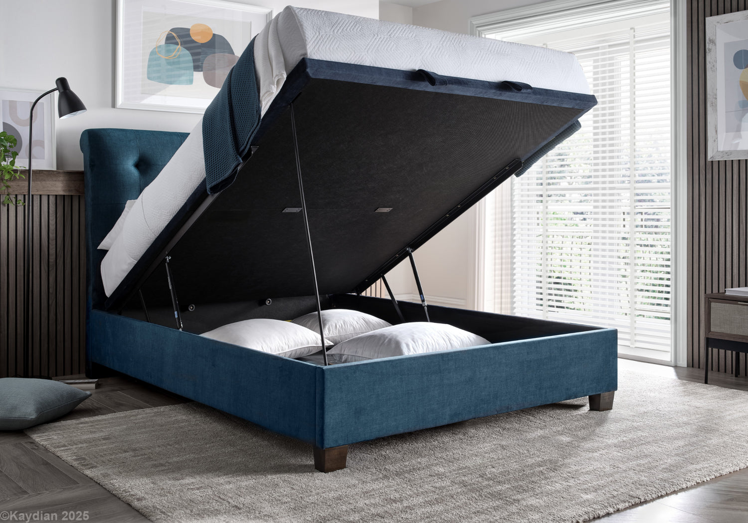 Kaydian Ashgrove Maskat Clay Ottoman Bed-OSB-Better Bed Company