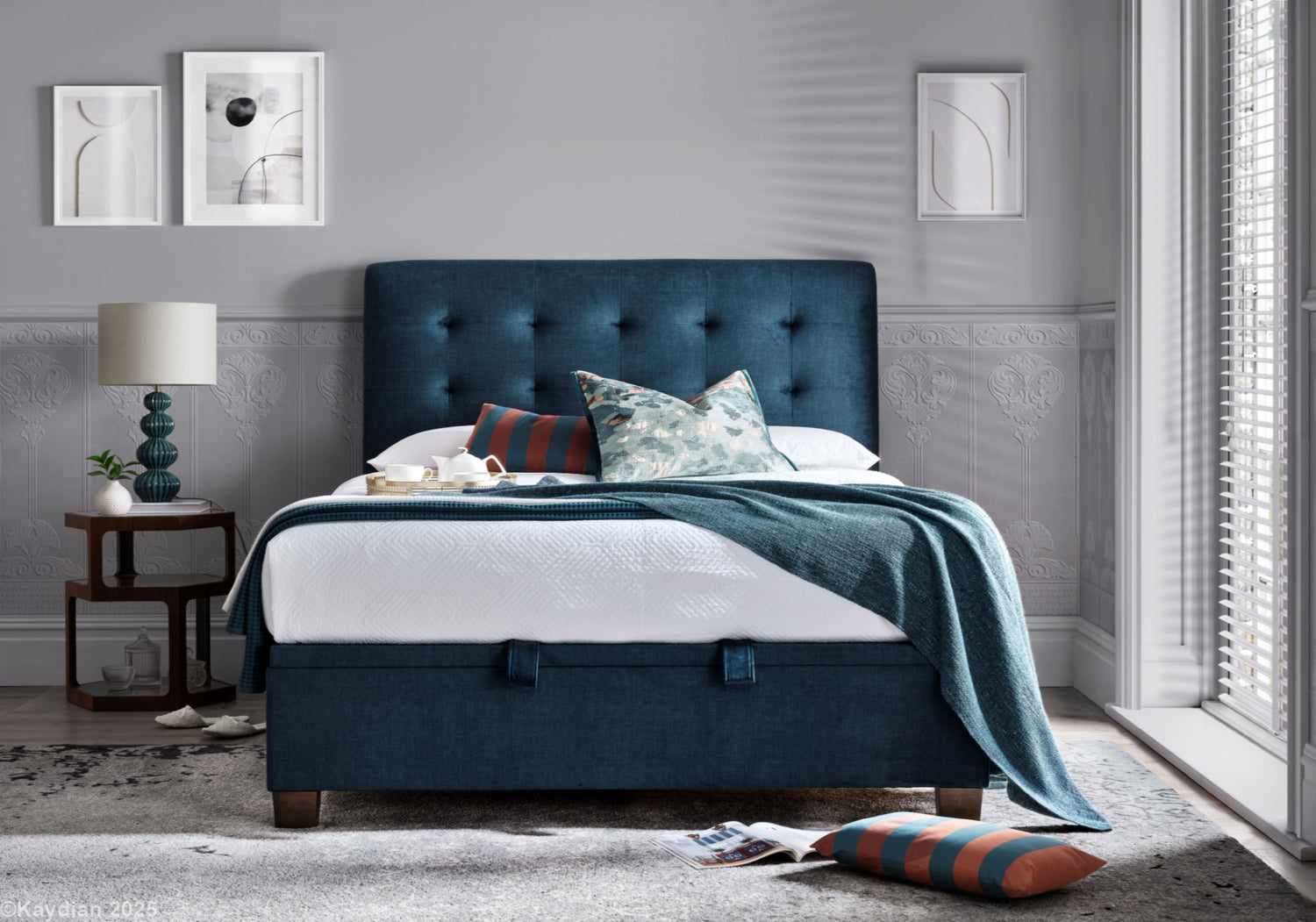 Kaydian Ashgrove Maskat Clay Ottoman Bed-Better Bed Company
