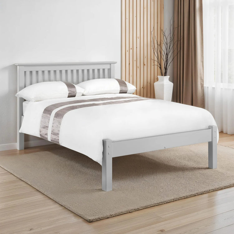 Julian Bowen Barcelona Bed Low Foot End Dove Grey-Better Bed Company