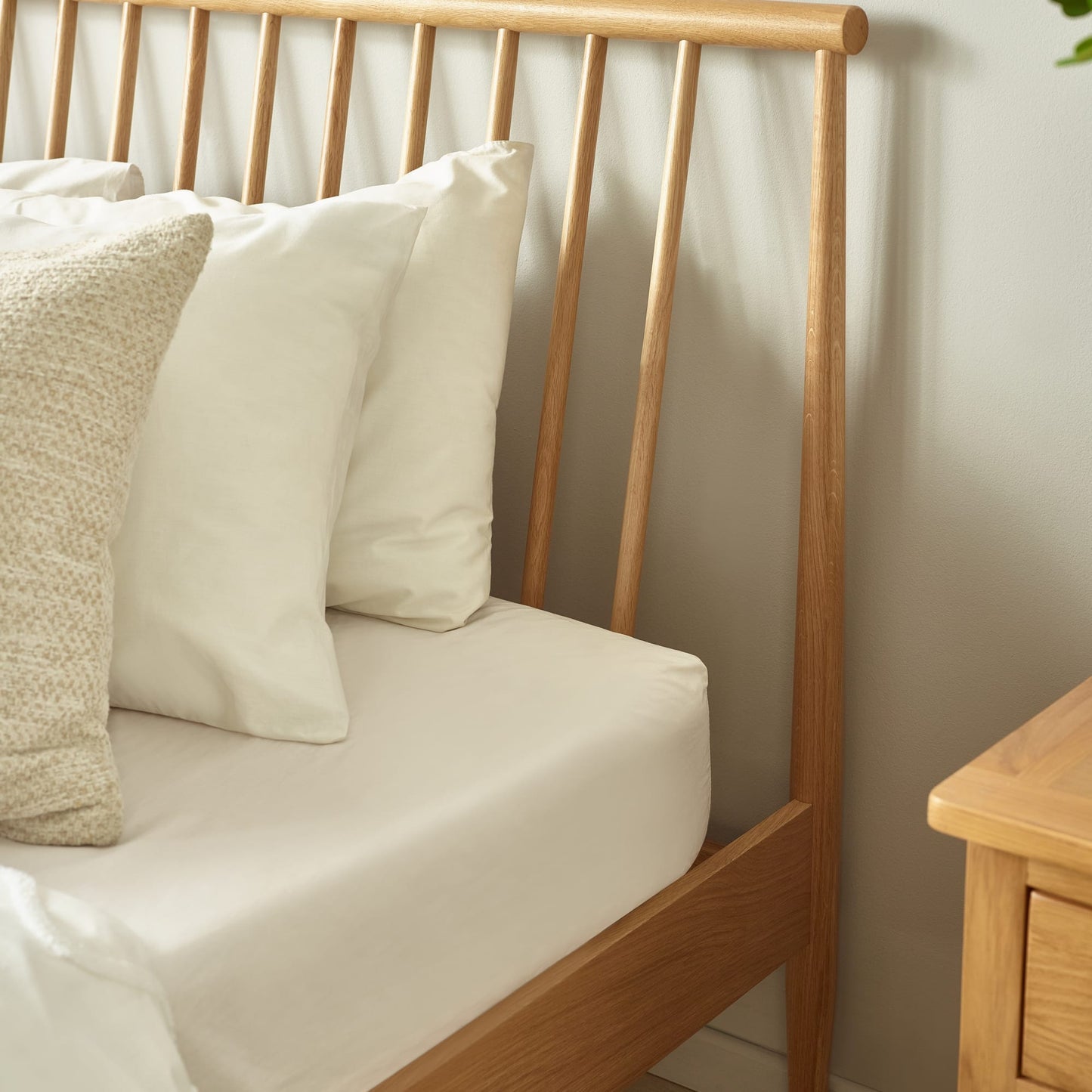 Julian Bowen Belton Spindle Bed Frame-Oak-Better Bed Company