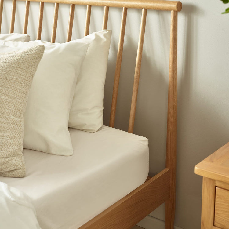 Julian Bowen Belton Spindle Bed Frame-Oak-Better Bed Company