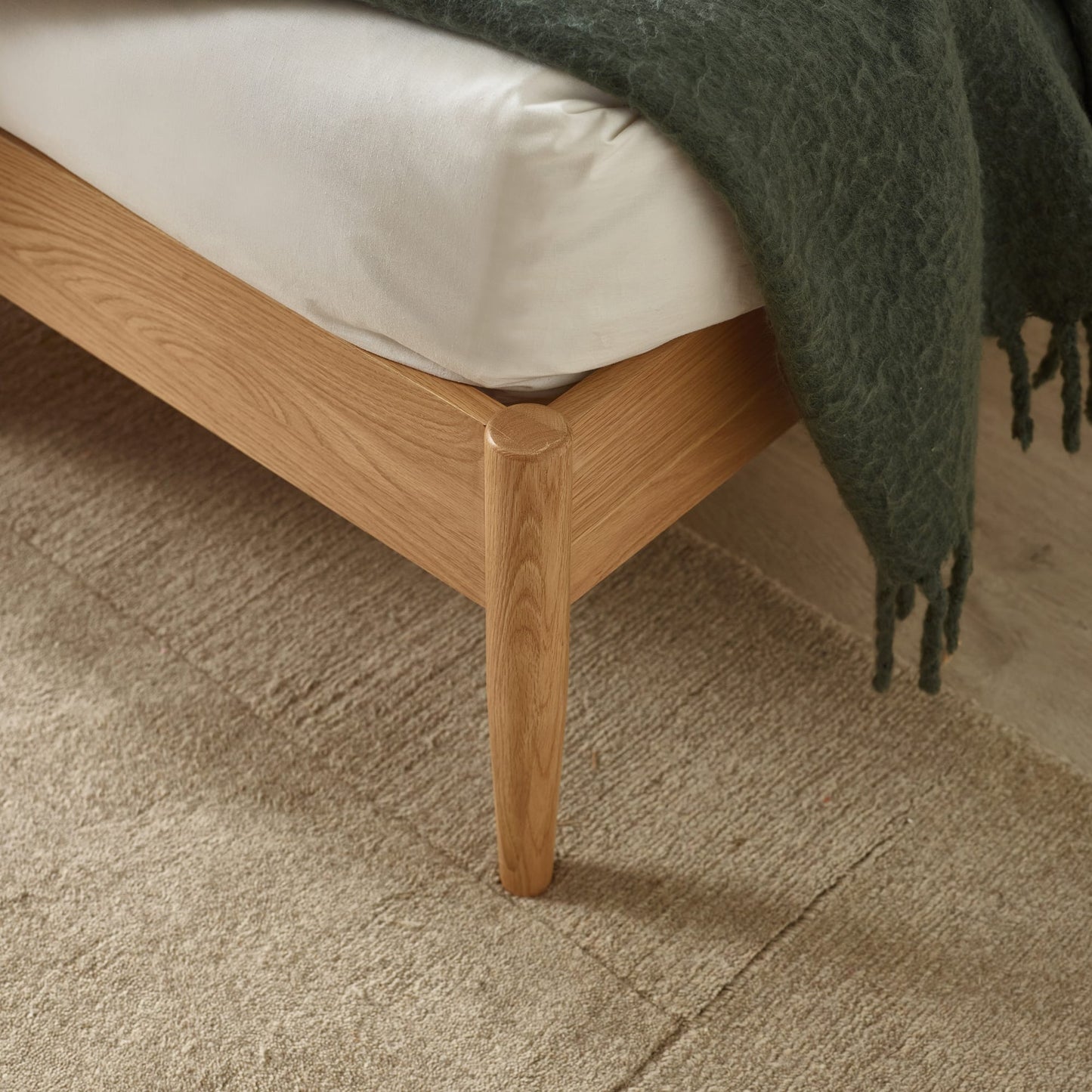 Julian Bowen Belton Spindle Bed Frame-Oak-Better Bed Company