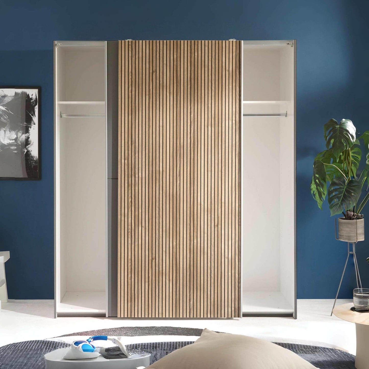Julian Bowen Berno Sliding 2 Door Wardrobe-Better Bed Company
