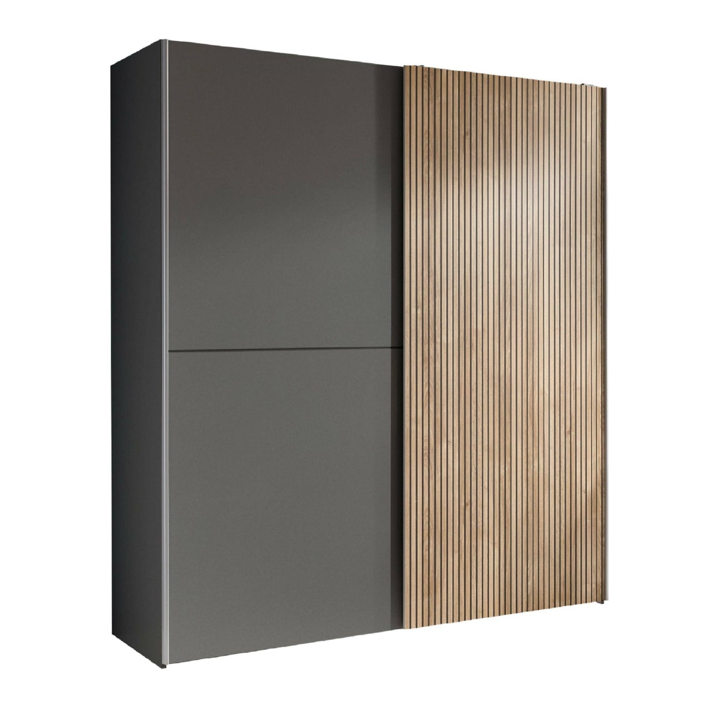 Julian Bowen Berno Sliding 2 Door Wardrobe-Better Bed Company