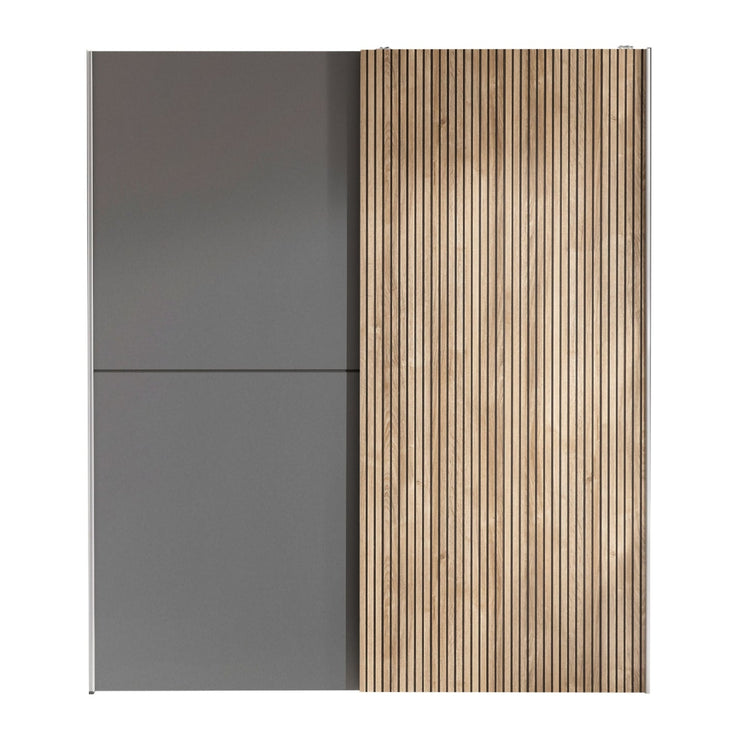 Julian Bowen Berno Sliding 2 Door Wardrobe-Better Bed Company