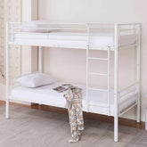 Beckham Metal Bunk Bed-White-Better Bed Company