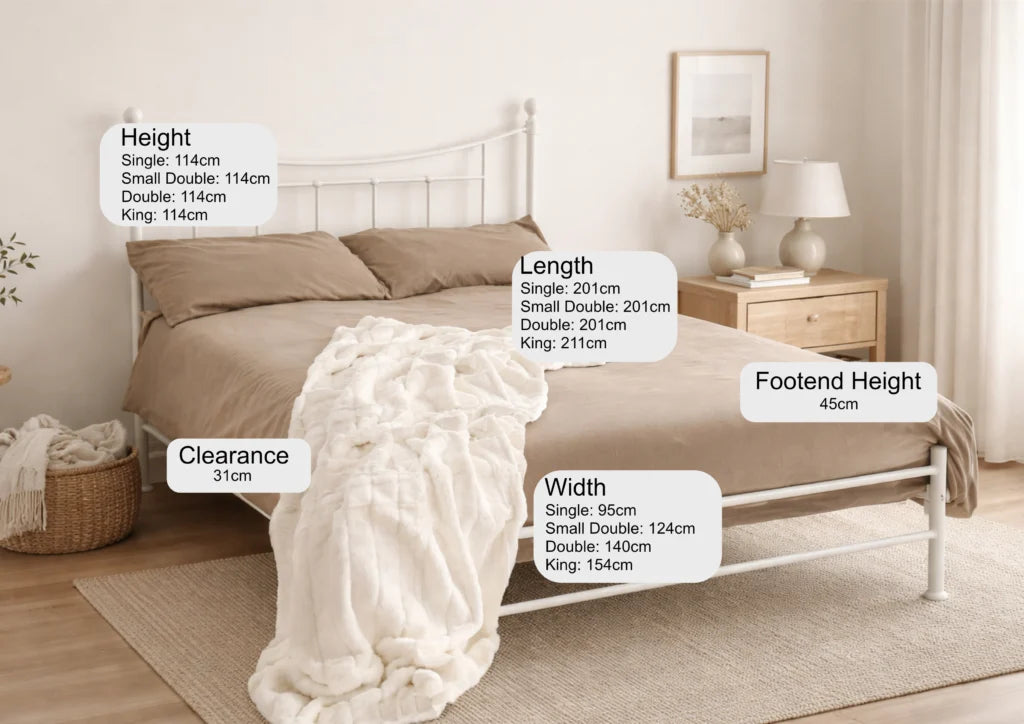 Wholesale Beds Bristol Metal Bed Sizes-Better Bed Company