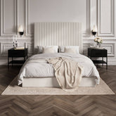 LPD Berlin Tall Bed Frame Milk-Better Bed Company