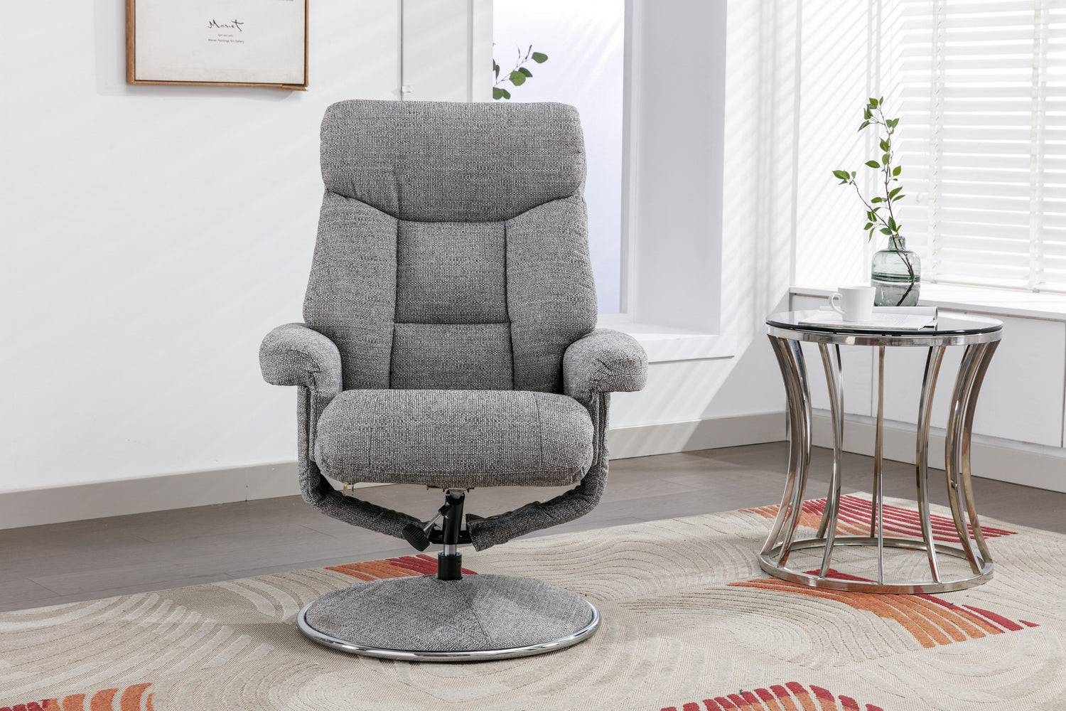 GFA Biarritz Recliner And Foot Stool Lisbon Rock-Better Bed Company