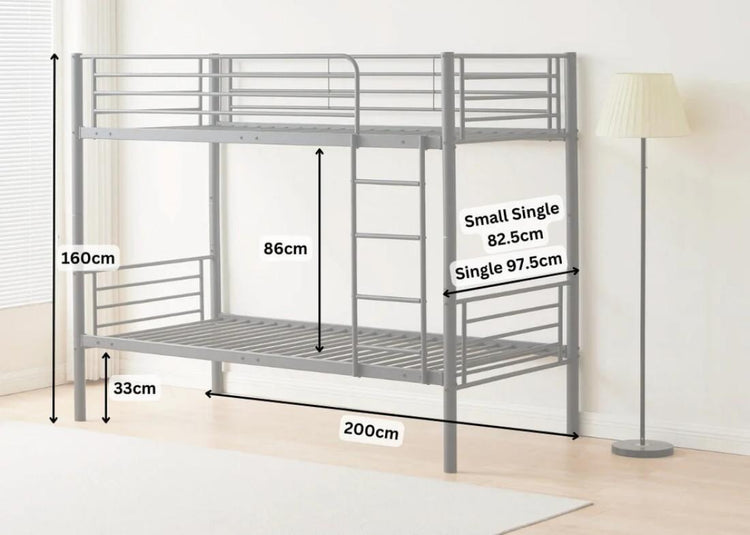 Beckham Metal Bunk Bed-Better Bed Company
