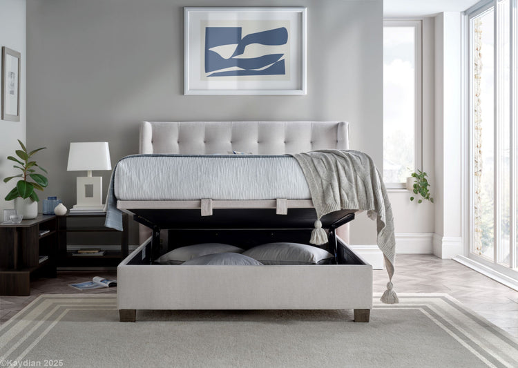 Kaydian Brunstock Maskat Clay Ottoman Bed-Better Bed Company