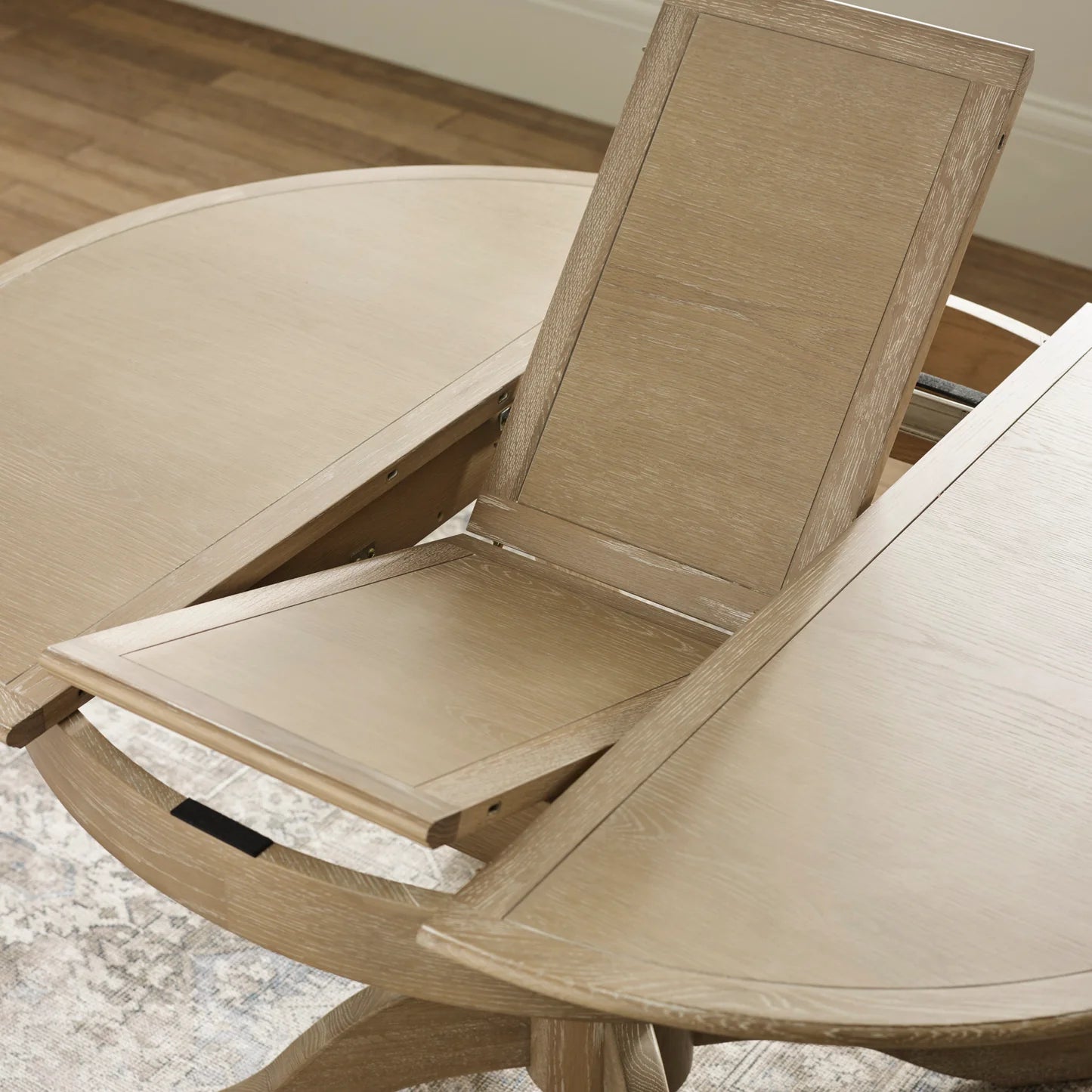 Julian Bowen Camille Round Extending Table Extend Close Up-Better Bed Company