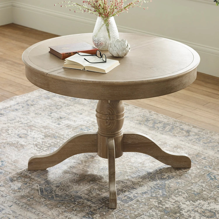 Julian Bowen Camille Round Extending Table-Better Bed Company