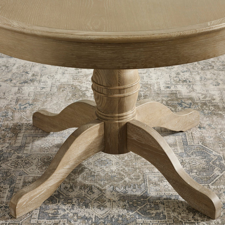 Julian Bowen Camille Round Extending Table Legs Close Up-Better Bed Company